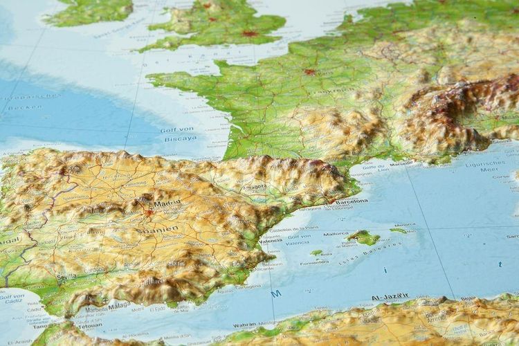 Produktbild: Reliefkarte Europa Gross 1 : 8 000 000