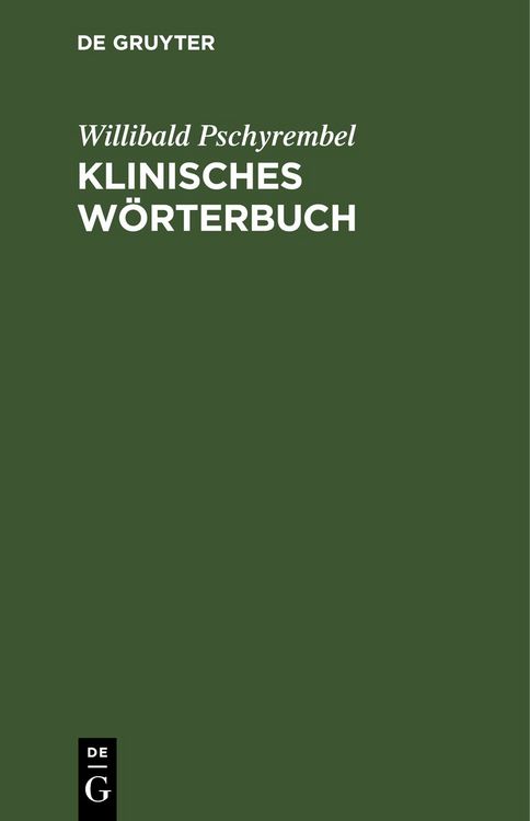 Produktbild: Klinisches W&ouml;rterbuch