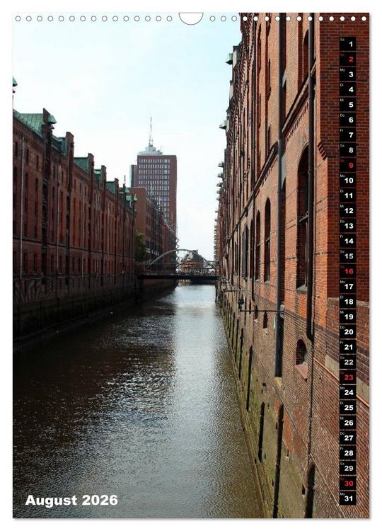 Produktbild: HAMBURG - Ansichten (Wandkalender 2026 DIN A3 hoch), CALVENDO Monatskalender