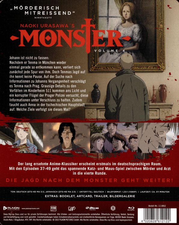 Produktbild: MONSTER - Volume 4 (Ep. 37-49) - Steelbook [2 BRs]