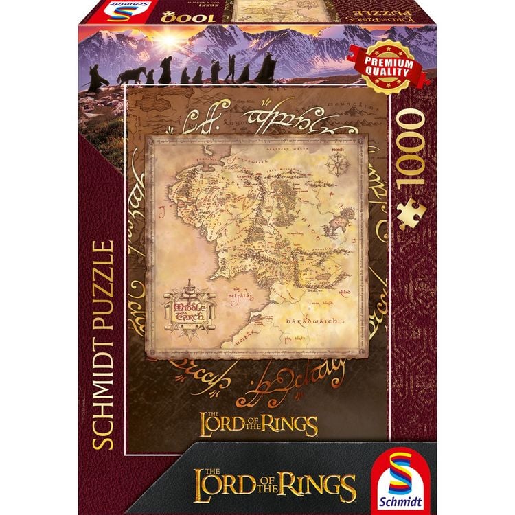 Produktbild: Puzzle The Lord of the Rings Middle Earth 1000 Teile