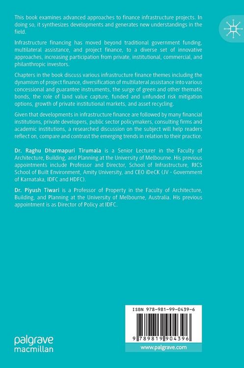Produktbild: Advances in Infrastructure Finance