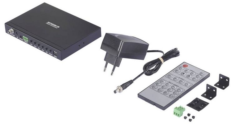 Produktbild: SpeaKa Professional SP-HDS-QMV200 4 Port HDMI Quad Multi-Viewer mit Picture in Picture-Funktion 3480 x 2160 Pixel
