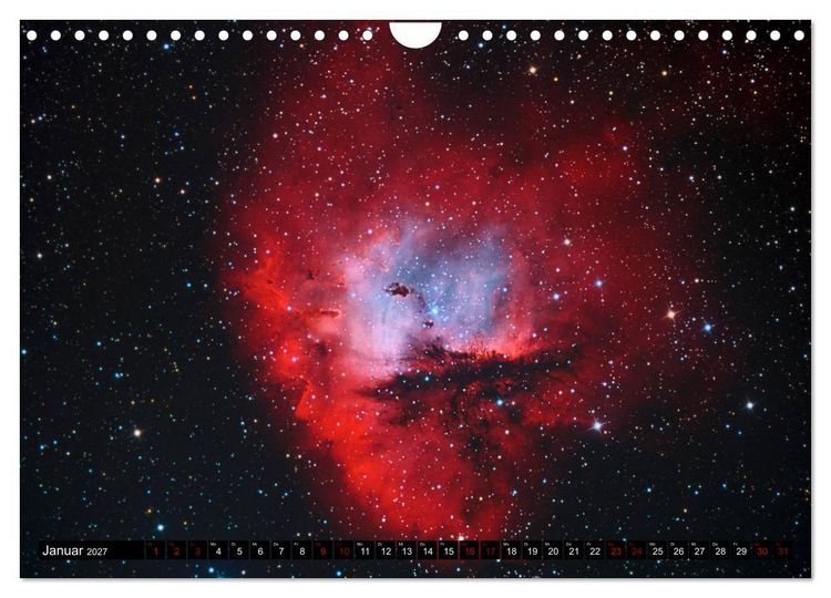 Produktbild: Farbiges Weltall (Wandkalender 2027 DIN A4 quer), CALVENDO Monatskalender
