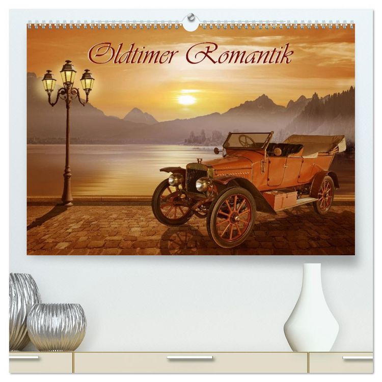 Produktbild: Oldtimer Romantik (hochwertiger Premium Wandkalender 2026 DIN A2 quer), Kunstdruck in Hochglanz