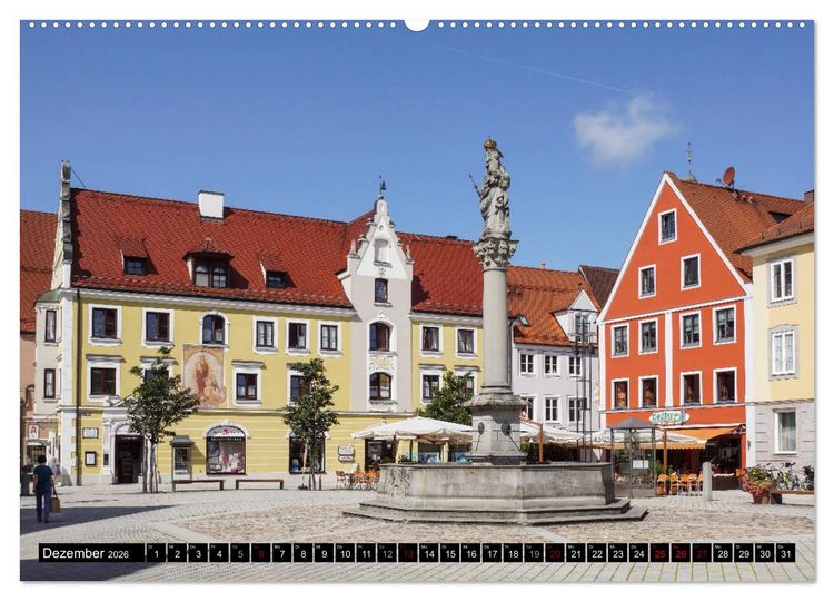 Produktbild: Das Allg&auml;u - Seine malerischen Altst&auml;dte (Wandkalender 2026 DIN A2 quer), CALVENDO Monatskalender