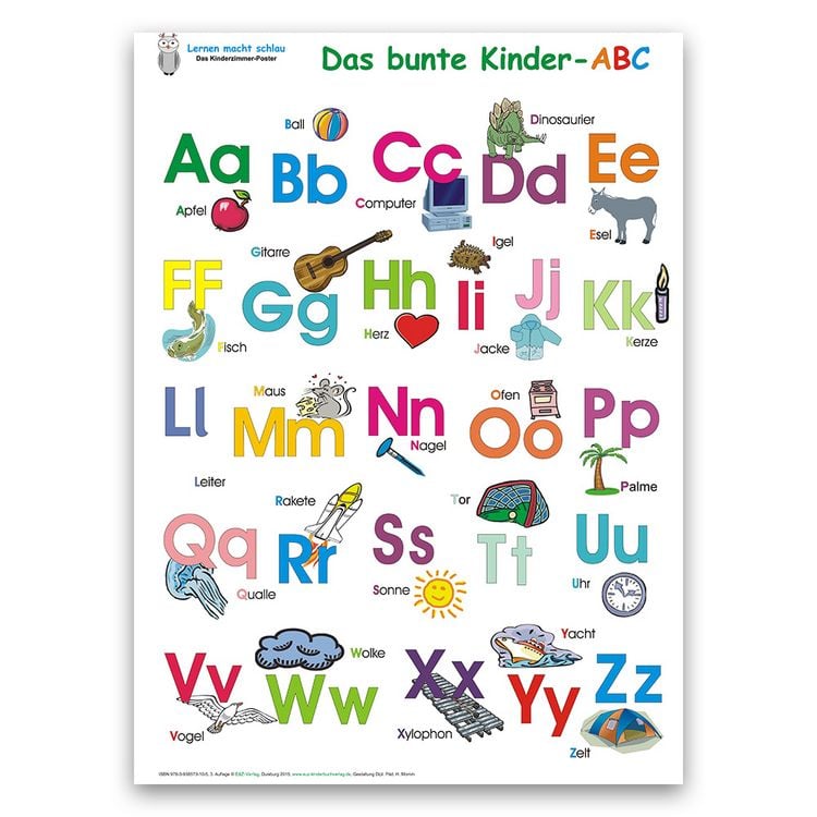 Produktbild: Das bunte Kinder-ABC. Poster / Das bunte Kinder-ABC