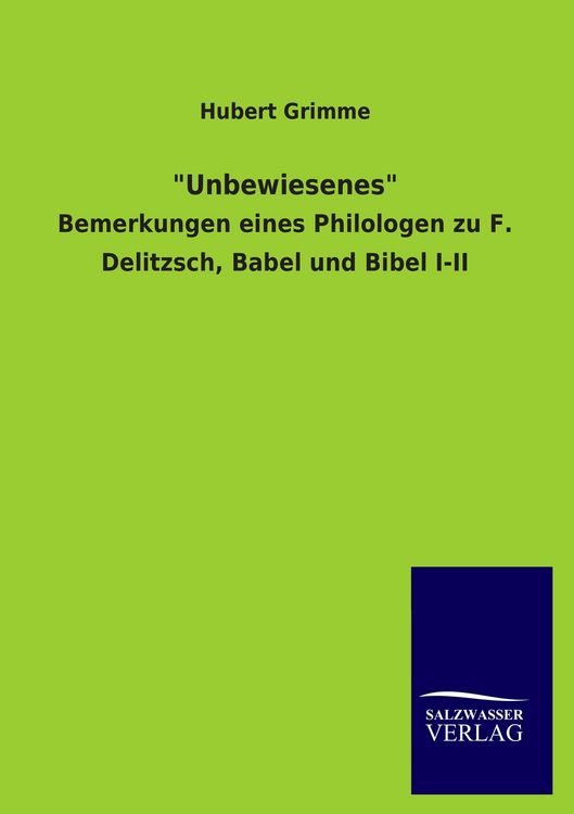 Produktbild: Unbewiesenes