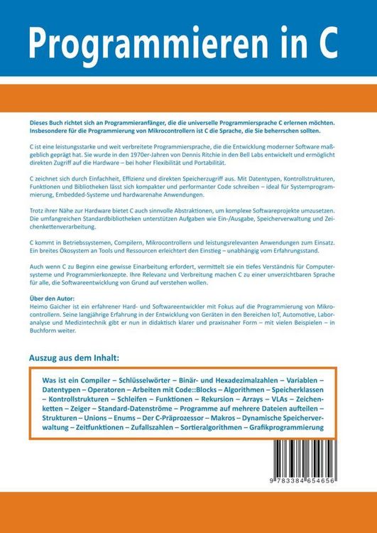 Produktbild: Programmieren in C