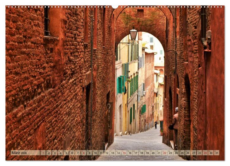 Produktbild: Sehnsucht nach SIENA (Wandkalender 2026 DIN A2 quer), CALVENDO Monatskalender