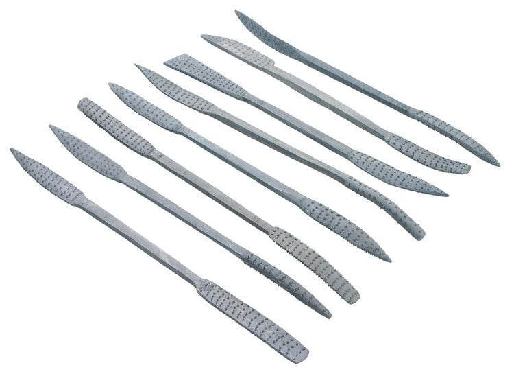 Produktbild: PEBARO Raspel-Set 8, 8x doppelseitig, f&uuml;r Speckstein