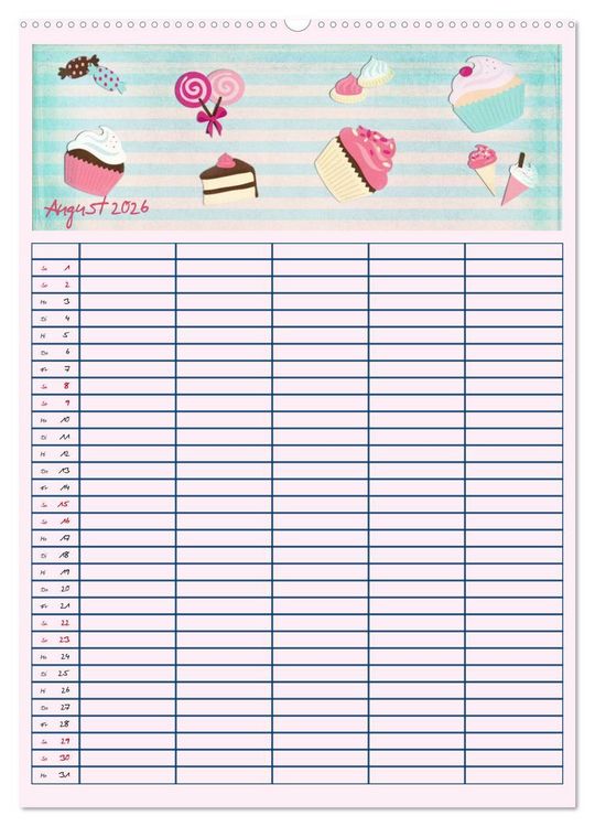 Produktbild: Unser buntes Familienleben (hochwertiger Premium Wandkalender 2026 DIN A2 hoch), Kunstdruck in Hochglanz