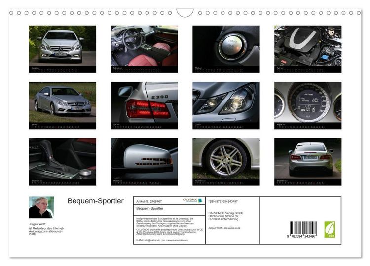 Produktbild: Bequem-Sportler (Wandkalender 2027 DIN A3 quer), CALVENDO Monatskalender