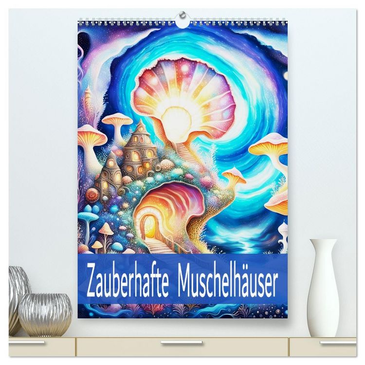Produktbild: Zauberhafte Muschelh&auml;user (hochwertiger Premium Wandkalender 2026 DIN A2 hoch), Kunstdruck in Hochglanz
