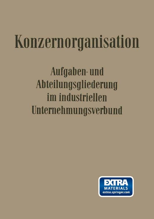 Produktbild: Konzern-Organisation