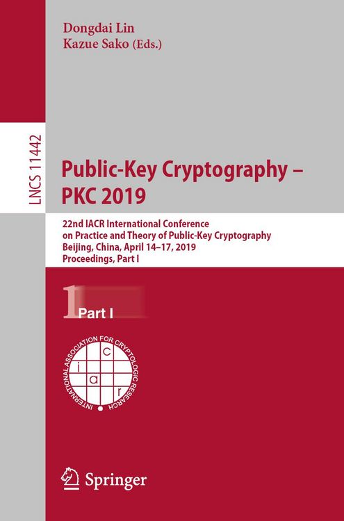 Produktbild: Public-Key Cryptography - PKC 2019