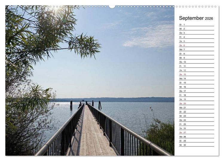 Produktbild: Seest&auml;rke - Der Ammersee (Wandkalender 2026 DIN A2 quer), CALVENDO Monatskalender