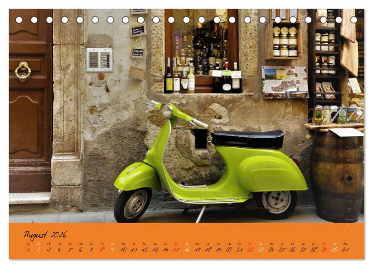 Produktbild: Vespa Liebe (Tischkalender 2026 DIN A5 quer), CALVENDO Monatskalender