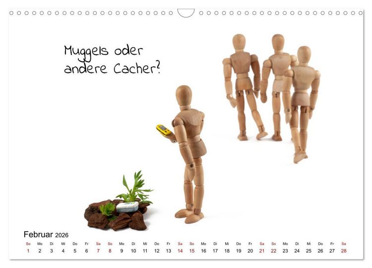 Produktbild: Ich Geocache jetzt (Wandkalender 2026 DIN A3 quer), CALVENDO Monatskalender