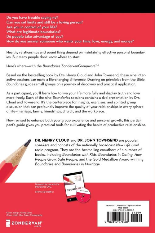 Produktbild: The Boundaries Bible Study Participant's Guide---Revised
