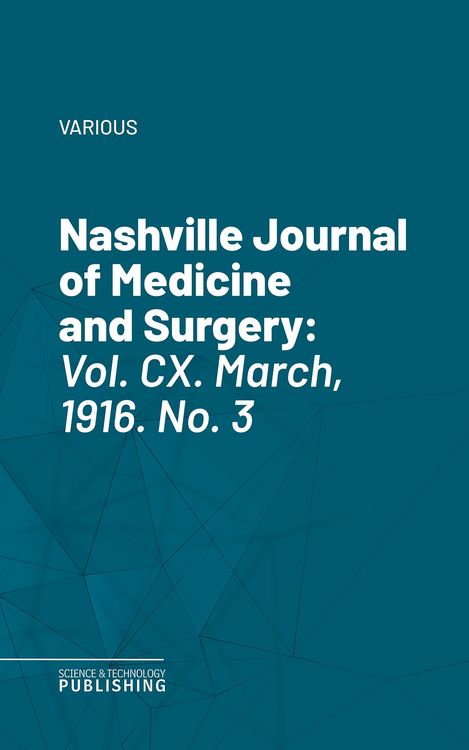 Produktbild: Nashville Journal of Medicine and Surgery