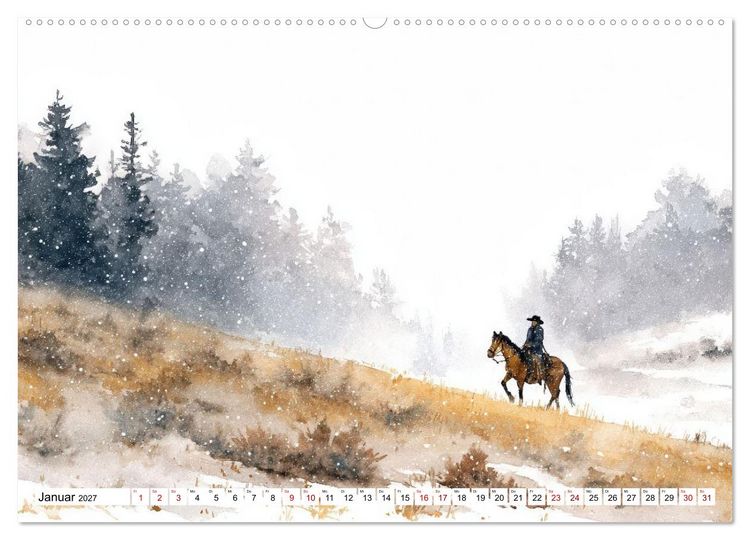 Produktbild: Western Horizonte (Wandkalender 2027 DIN A2 quer), CALVENDO Monatskalender
