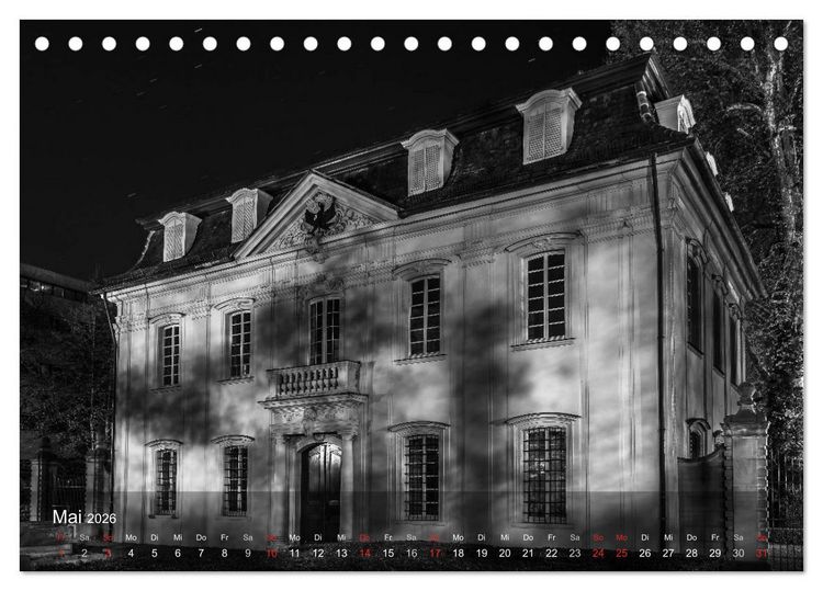 Produktbild: Heilbronn bei Nacht (Tischkalender 2026 DIN A5 quer), CALVENDO Monatskalender