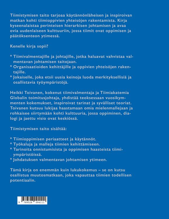 Produktbild: Tiimistymisen taito