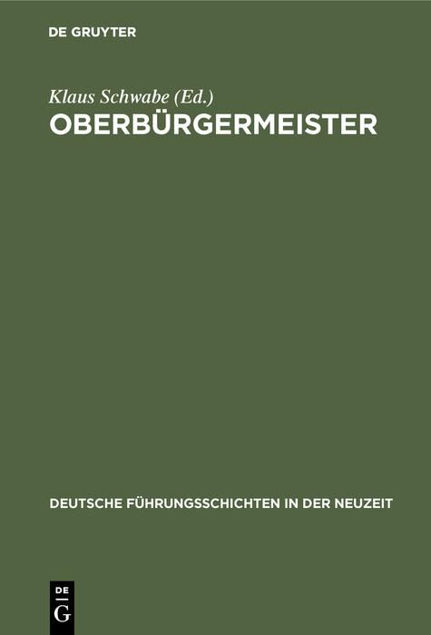 Produktbild: Oberb&uuml;rgermeister