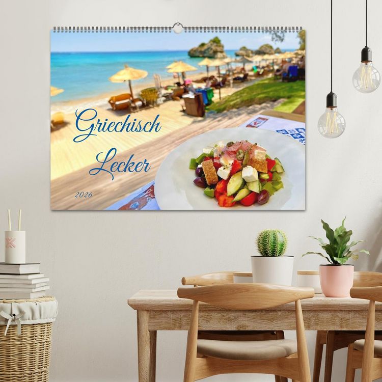 Produktbild: Griechisch Lecker (Wandkalender 2026 DIN A2 quer), CALVENDO Monatskalender