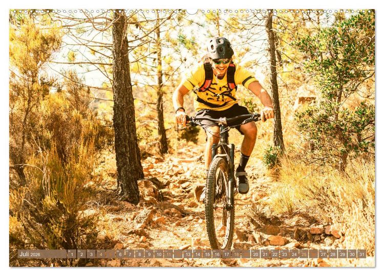 Produktbild: Mountainbike - &Uuml;ber Stock und Stein: Edition Funsport (hochwertiger Premium Wandkalender 2026 DIN A2 quer), Kunstdruck in Hochglanz
