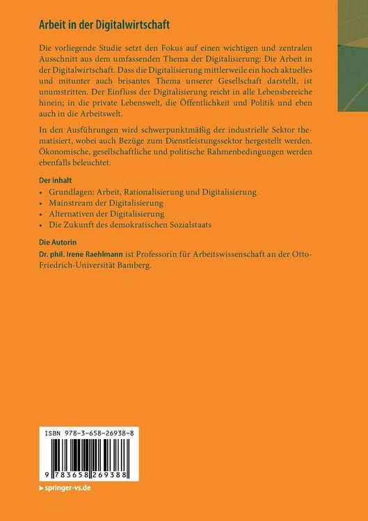 Produktbild: Arbeit in der Digitalwirtschaft