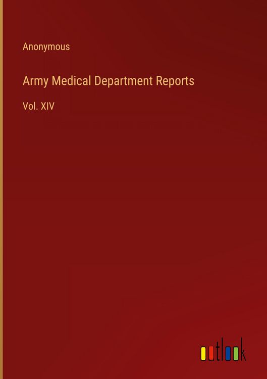 Produktbild: Army Medical Department Reports