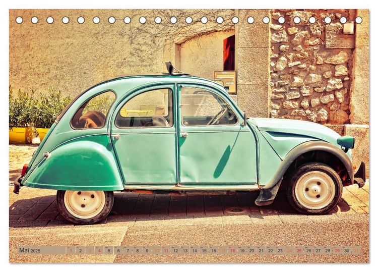 Produktbild: Die Legende - die Ente, Citro&euml;n 2CV (Tischkalender 2025 DIN A5 quer), CALVENDO Monatskalender