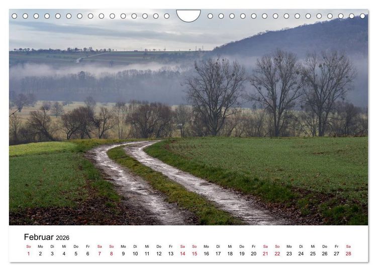 Produktbild: Wege in der Natur - Kraichgau und Enzkreis (Wandkalender 2026 DIN A4 quer), CALVENDO Monatskalender