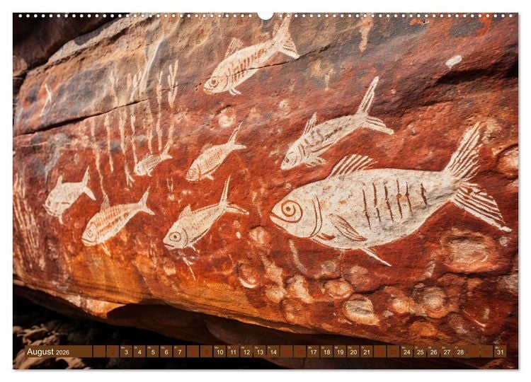 Produktbild: Steinzeit Galerie (hochwertiger Premium Wandkalender 2026 DIN A2 quer), Kunstdruck in Hochglanz