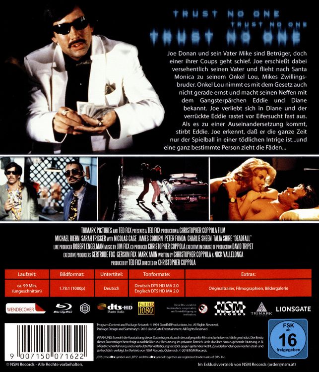 Produktbild: Coppola, C: Deadfall - Trust No One