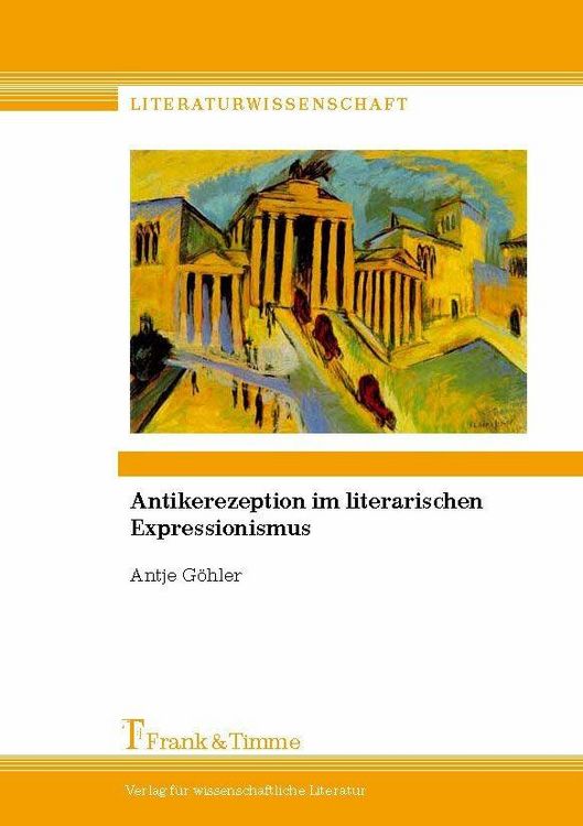 Produktbild: Antikerezeption im literarischen Expressionismus