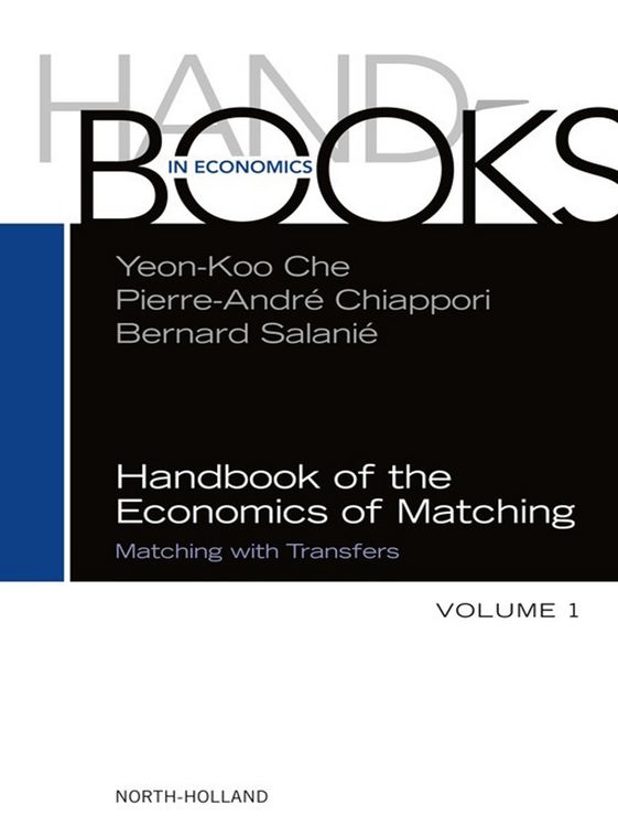 Produktbild: Handbook of the Economics of Matching