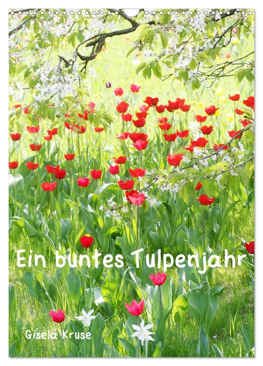 Produktbild: Ein buntes Tulpenjahr (Wandkalender 2026 DIN A3 hoch), CALVENDO Monatskalender