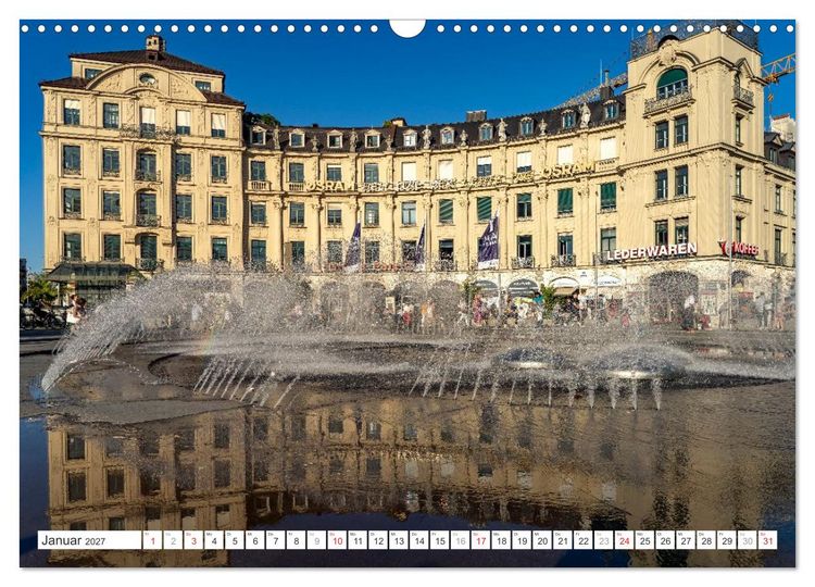 Produktbild: Bayerns Hauptstadt: M&uuml;nchen (Wandkalender 2027 DIN A3 quer), CALVENDO Monatskalender