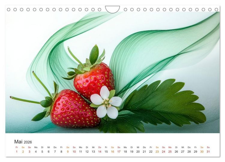 Produktbild: Gartenkalender - Symphonie aus Obst und Fantasie (Wandkalender 2026 DIN A4 quer), CALVENDO Monatskalender