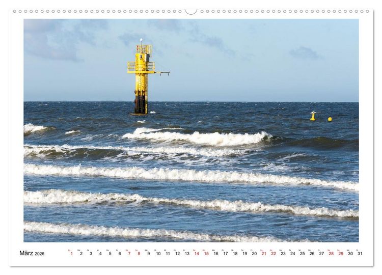 Produktbild: Wir fahren nach Borkum (hochwertiger Premium Wandkalender 2026 DIN A2 quer), Kunstdruck in Hochglanz