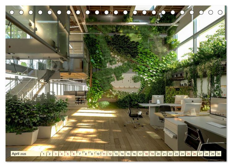 Produktbild: Biophilic Design - Verbundenheit mit der Natur (Tischkalender 2026 DIN A5 quer), CALVENDO Monatskalender
