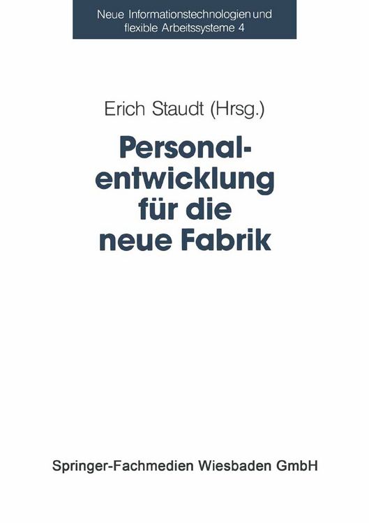 Produktbild: Personalentwicklung f&uuml;r die neue Fabrik