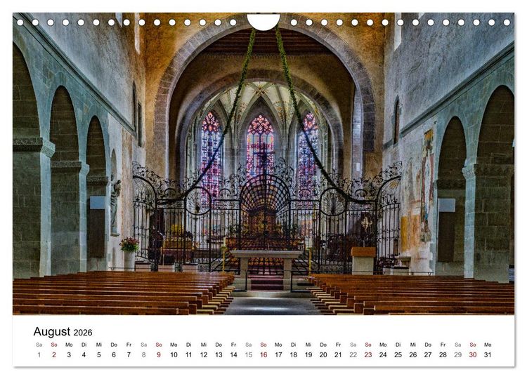 Produktbild: Klosterinsel Reichenau - UNESCO-Welterbe am Bodensee (Wandkalender 2026 DIN A4 quer), CALVENDO Monatskalender