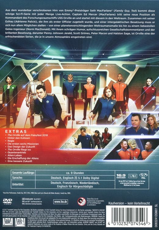 Produktbild: The Orville - Season 1 [4 DVDs]