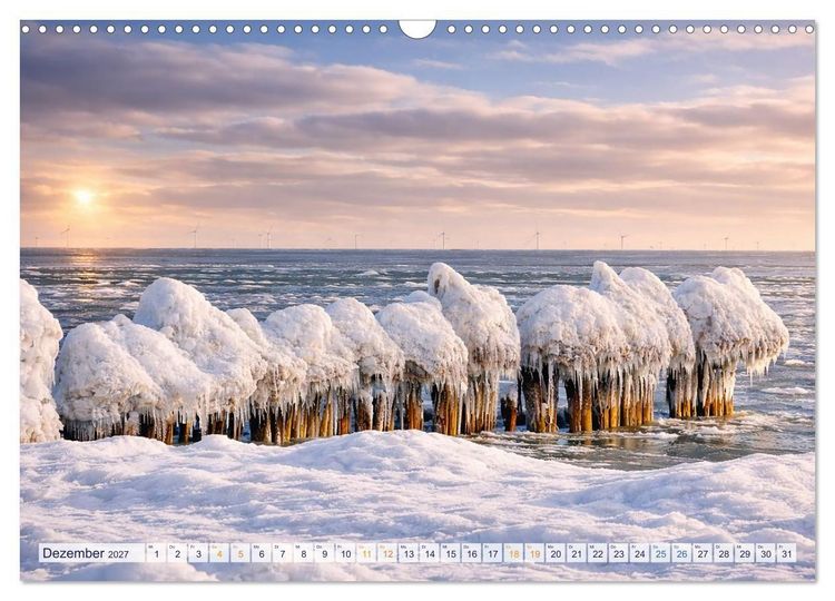 Produktbild: Inseltr&auml;ume R&uuml;gen &ndash; 12 Monate pure Ostsee-Magie (Wandkalender 2027 DIN A3 quer), CALVENDO Monatskalender