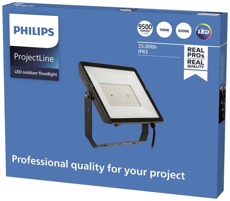 Produktbild: Philips LED ProjectLine 8719514954625 LED-Flutlichtstrahler 100W Leuchtfarben: Kaltwei&szlig;