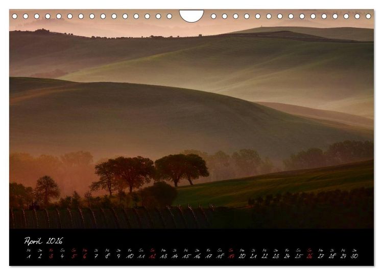 Produktbild: Licht der Toscana (Wandkalender 2026 DIN A4 quer), CALVENDO Monatskalender